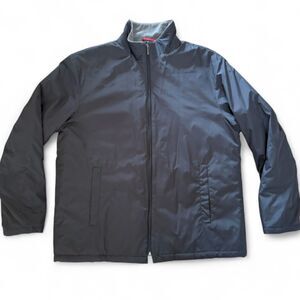 Men’s Weatherproof Dark Grey Quilted, Insulated Windbreaker Jacket size L